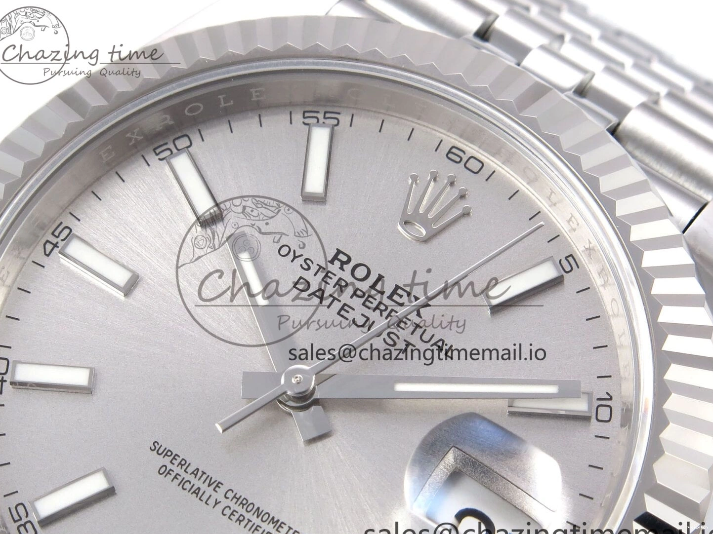 Best White 41 EWEF 126334 Jubilee Edition Dial DateJust A3235 on Bracelet Silver 1224